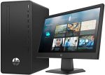 HP 290 G4 Microtower Desktop Computer, Intel i3-10400 Upto 4.3 GHz, 4GB RAM 1TB HDD, DVD-RW, HDMI, VGA, AC Wi-Fi, Bluetooth – Windows 10 Pro ­+ 18.5 Inches Monitor