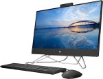 HP Essential All-in-One Desktop, 24" FHD Display, Intel Core i5-1235U Processor, 8GB RAM, 512GB PCIe SSD, IR Camera, HDMI, RJ-45, Wi-Fi 6, Wired Keyboard & Mouse, Windows 11 Home, Black