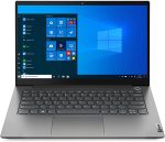 Lenovo ThinkBook 14 Gen 2, 11th gen Intel i5-1165G7, 512GB SSD, 8GB DDR4 RAM, 14" FHD (1920 x 1080) IPS, Anti-Glare, Thunderbolt 4, Win 10 Pro - Mineral Grey